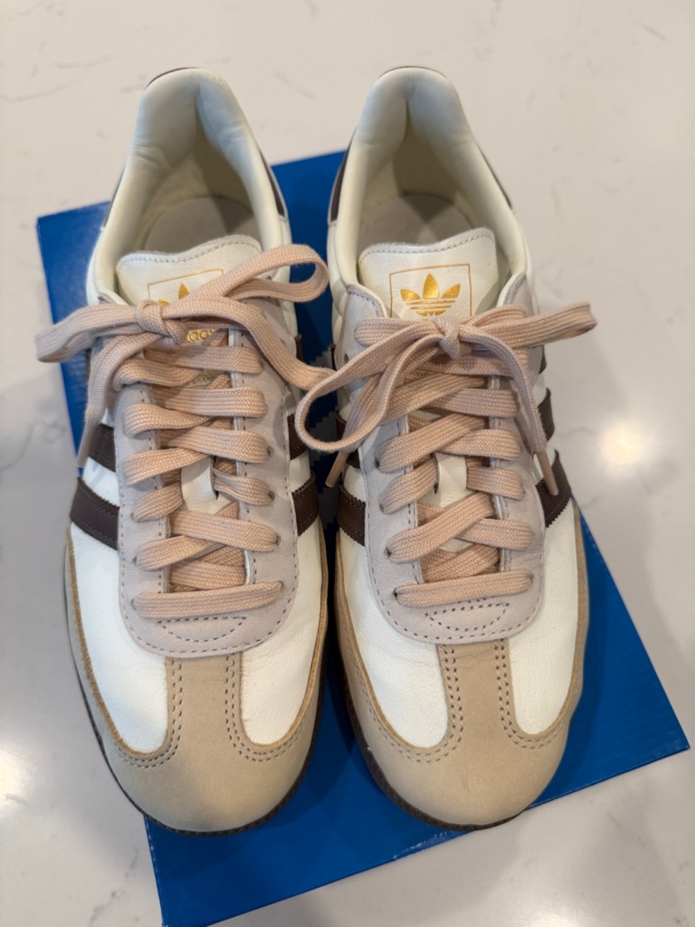 Adidas Samba OG Womens Shoes (Off White/Earth Strata/Gum) - 8.5 - Picture 3 of 10